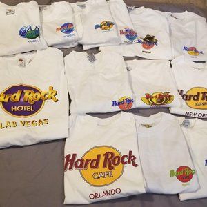Hardrock Cafe Tshirts Lot of 13.     SOLD